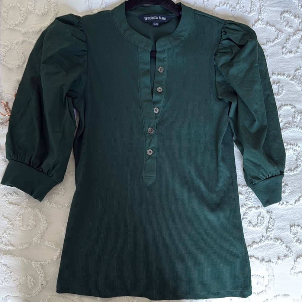 Coralee Top in Pine | Veronica Beard - Picture 2 of 3